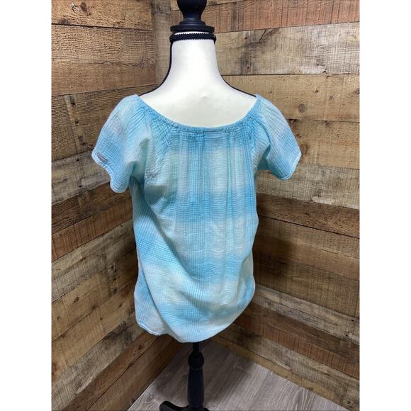 Light Blue Columbia Blouse Women’s Large {85} - Picture 2 of 9